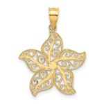 14k Polished Filigree Starfish Pendant - Image 3