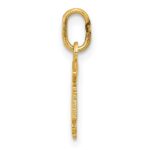 14k Diamond-cut Polished RN Registered Nurse Pendant - Image 2