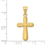14k Polished Cross Pendant - Image 4