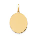 14k Two-Tone Our Lady Of Guadalupe Semi-solid Oval Pendant - Image 4