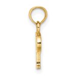 14K Polished Block Letter P Initial Pendant - Image 2