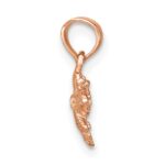 14K Rose Gold Textured Mini Butterfly Charm - Image 2