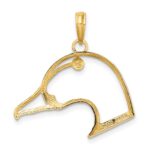 14K Cut-Out Duck Head Charm - Image 4