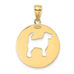 14K MY BEST FRIEND with Cut-out Dog Charm - Image 4