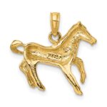 14K Cantering Horse Charm - Image 4