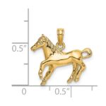 14K Cantering Horse Charm - Image 3