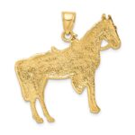 14K Horse with Saddle Charm - Image 4