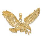 14K Eagle with Beak Touching Claws Charm