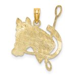 14K Textured Horse Head with Crop and Shoe Charm - Image 4