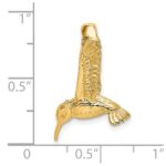 14K 3-D Hummingbird Chain Slide - Image 3
