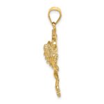 14K Frog with Textured Back Charm - Image 2