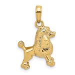 14K 3-D Poodle Dog Charm - Image 4