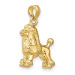 14K 3-D Poodle Dog Charm - Image 5