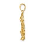 14K 2-D Textured Dragon Charm - Image 2