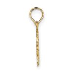 14K Flat Cut-Out Elephant Charm - Image 2