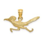 14K 3-D Road Runner Charm