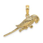 14K 3-D Parrot Charm