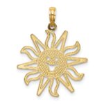 14K Cut-out Smiling Sun Charm - Image 3