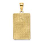 14K Rectangular Engravable Center Charm - Image 3