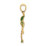 14K Enamel Palm Tree Charm - Image 2
