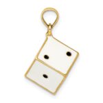 14K 3-D Enamel Dice Charm - Image 2