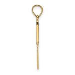 14K 3-D Black Enameled Table Knife Charm - Image 2