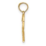 14K Flat Two Hearts Intertwined Charm - Image 2