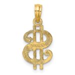 14K Dollar Sign Charm - Image 4