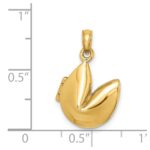 14K 3-D Opens Fortune Cookie Charm - Image 5