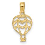 14K Cut-Out Flat Hot Air Balloon Charm - Image 4