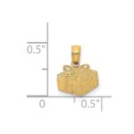 14K Wrapped Gift Box Charm - Image 3