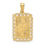 14K Queen of Hearts Playing Card Charm