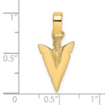 14K 3-D Arrowhead Charm - Image 3