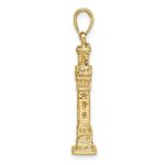 14K 3-D Pilgrim Memorial Monument Charm - Image 2