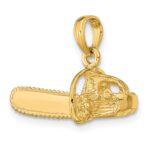 14K 3-D Small Chain Saw Charm - Image 5