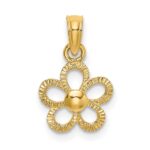 14k Mini Daisy Flower Charm
