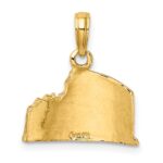 14K Textured 2-D Colosseum Charm - Image 4
