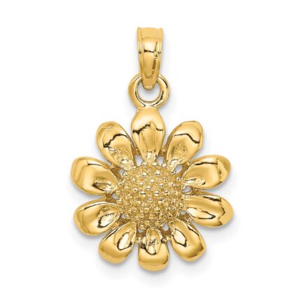 14k Sunflower Charm