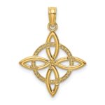 14k Small Celtic Eternity Knot Charm