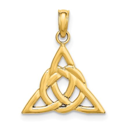 14k Small Celtic Trinity Knot Charm