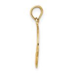 14K Polished Round Claddagh Charm - Image 2