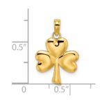 14K 3-Leaf Clover Charm - Image 4