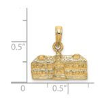 14K 3-D WREN BUILDINGS WILLIAMSBURG VA  Charm - Image 3