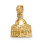14K 3-D Jefferson Memorial Building  Washington Charm - Image 3