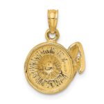 14K 3-D Sunhat with Sunglasses Charm - Image 4