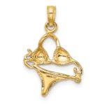 14K Bikini Bathing Suit Charm - Image 4
