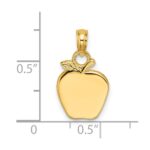14K Polished Apple Charm - Image 3