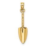 14K 3-D  Trowel Garden Tool Charm - Image 4