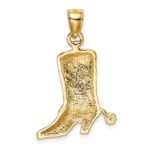 14K Cowboy Boot with Spur Charm - Image 4