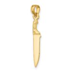 14K 3-D Polished Butcher Knife Charm - Image 5